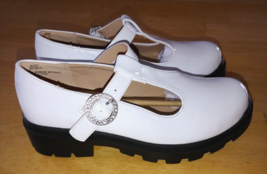 Steve Madden J Suzey White Patent Mary Jane Lug Sole SHOES-3-NWOT-CUTE - £13.18 GBP