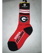 Georgia Bulldog 4-Stripe Deuce Socks Youth 1-6 Shoe Size - $13.30