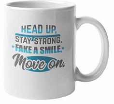Make Your Mark Design Head Up, Stay Strong. Motivational Coffee &amp; Tea Mug for Me - £15.63 GBP+