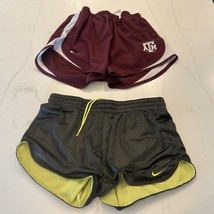 Nike Women’s Running Shorts SM &amp; XS Lot Of 2 Dri-Fit Lined Athletic T A&amp;M - £14.99 GBP