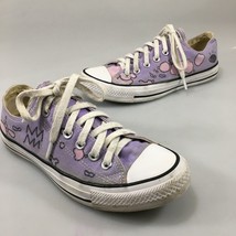 Converse All Star Womens 8 Purple Canvas Sneakers Not Funny Didn&#39;t Laugh... - £23.95 GBP