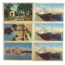 Vintage Corpus Christi Texas Linen Postcard Shipping Port City Views Lot... - $13.98