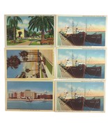 Vintage Corpus Christi Texas Linen Postcard Shipping Port City Views Lot... - £11.07 GBP