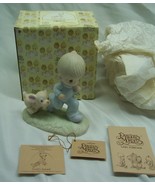 Precious Moments 1979 GOD&#39;S SPEED 5&quot; PORCELAIN FIGURINE NEW - $33.94 CAD