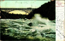 Niagara Falls New York NY Whirlpool Rapids Grand Trunk Bridge UDB Postcard  - £3.66 GBP