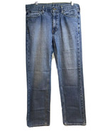 Nautica Vintage Distressed Blue Denim Straight Leg Jeans 32x31 Cotton Re... - £11.84 GBP