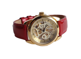 INVICTA Womens Skeleton 17J Mechanical Watch Red Exhibition 30M - £129.44 GBP