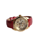 INVICTA Womens Skeleton 17J Mechanical Watch Red Exhibition 30M - £127.78 GBP
