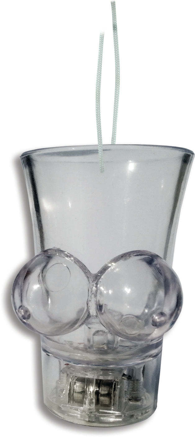 Light Up Boobie Shot Glass W/string