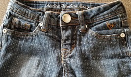 Justice ~ Girl&#39;s Size 7S ~ Simply Low ~ Cotton Blend ~ Denim Blue Jeans ... - $26.18