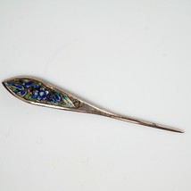Chinese Silver Enameled Hairpin/Ornament 19th Century - $120.94