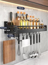 Kitchen Organizer Shelf Wall-mounted Spice Storage Rack Kitchen Knife Ho... - £77.28 GBP+