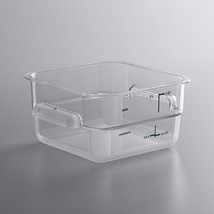 Carlisle 2Qt Clear SqPolycarbonate Food Storage Container w/Green Grad S... - $64.29