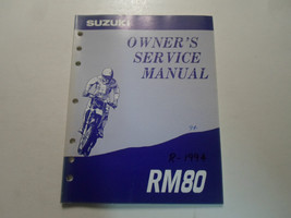 1994 Suzuki RM80 Propriétaires Service Réparation Atelier Manuel Délavé ... - $26.94