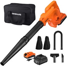 Leaf Blower Kit - 20V Cordless Electric Blower &amp; Vacuum Cleaner, 20000RPM Copper - £83.12 GBP