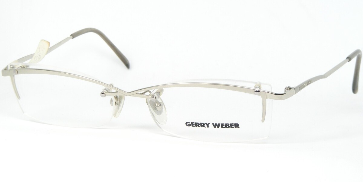 Vintage Gerry Weber GW5222 COL.1 Argent Lunettes 54-18-135mm Allemagne - $66.32