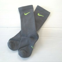 Nike Boys Everyday Cushioned Crew Socks - SX6955 - Dark Gray - Size M - NEW - $4.99