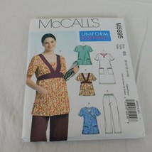 McCalls M5895 Sewing Pattern Medical Scrubs Doctor Nurse Uniform Top Pants 8-16 - £6.27 GBP