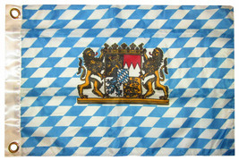 12x18 12&quot;x18&quot; Bavaria Bavarian Lion Crest Boat Car Motorcycle Flag Grommets - £13.61 GBP