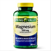 Spring Valley Magnesium Bone &amp; Muscle Health 250 mg 250 Tablets - £17.97 GBP