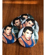 Lot of 5 Vintage 1985 Ricky Steamboat The Dragon Pins Original WWF Wrest... - $8.22