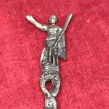VINTAGE Julius Caesar Made in Italy Intricate 7&quot; Tall Spoon - $29.65