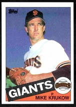 San Francisco Giants Mike Krukow 1985 Topps Baseball Card #74 nr mt - $0.50