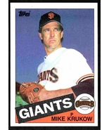 San Francisco Giants Mike Krukow 1985 Topps Baseball Card #74 nr mt - $0.50