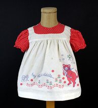 Adorable Vintage Mothercare 80cm 12m Dress Hey Diddle Cat and Fiddle TLC... - £31.54 GBP