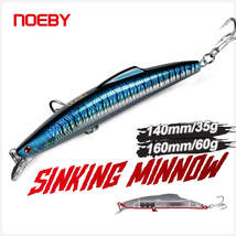 NOEBY Minnow Fishing Lure 14cm 35g 16cm 60 Trolling Shore Casting Wobble... - $5.19+
