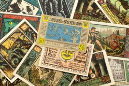 1920&#39;s Deutschland Notgeld Geld 20pc Mystical - Braunschweig, Grabow, Zi... - $1,969.64 MXN
