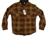 WP Weatherproof Men&#39;s Sherpa Lined Shacket Size XL Brown Plaid - £15.79 GBP