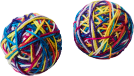 ETHICAL/SPOT Sew Much Fun Yarn Ball Cat Toys 2.5&quot; - £16.81 GBP