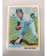 1978 Topps #638 Paul Splittorff Kansas City Royals Baseball Card - £1.55 GBP