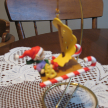 Christmas Traditions-Elf on Candy Cane/Cracker Windsurfing-Matrix-China-1993 - £7.47 GBP