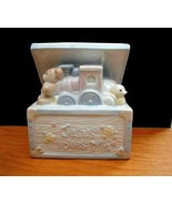 Enesco Ceramic Jesus Loves Me White Chest with Toys - $34.64