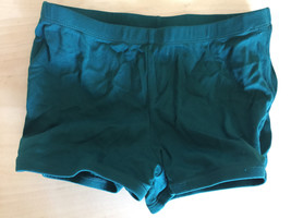 S/XS VINTAGE CHASSE 100% GREEN NYLON SEXY FITTED SHORT-SHORTS GEAR - £10.45 GBP