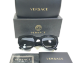 Versace Tribute Sunglasses MOD.4353 GB1/87 Polished Black Gold Medusa Lo... - $130.68