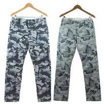 NWT Levi&#39;s Men Chino Camo Regular Fit Twill Pants 100% Cotton LEVIS Gray/ Black - £31.96 GBP