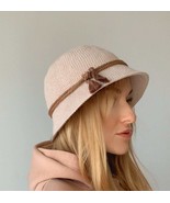 Basket transform hat, unisex, crochet hat with brown aksesuar, Cotton Bo... - £71.94 GBP