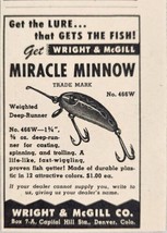 1949 Print Ad Wright &amp; McGill Miracle Minnow Fishing Lures Denver,Colorado - £7.03 GBP