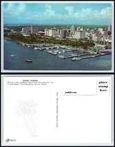 FLORIDA Postcard - Miami, Aerial View S30 - £2.32 GBP