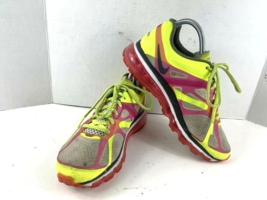 Nike Air Women 8 M Max Plus Running Shoes Yellow Pink Black Athletic Shoe - $54.27