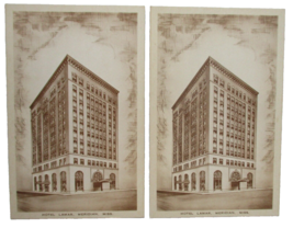 (2) Vintage Hotel Lamar, Meridian, Mississippi Art Tone Postcards Unposted - £7.18 GBP