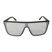Quay Australia Nightfall Shield Sunglasses Crystal Black Silver - $88.11