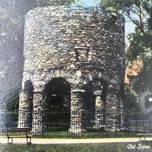 Vintage Old Stone Mill Newport RI Rhode Island Postcard - £6.19 GBP