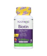 Natrol Biotin - Fast Dissolve - Strawberry - 10000 mcg - 60 Tablets - £20.60 GBP