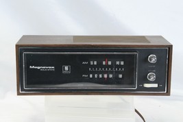  Magnavox AM/FM Solid State Walnut Wood Radio MCM 1R1722 Tested Made in USA - $22.53