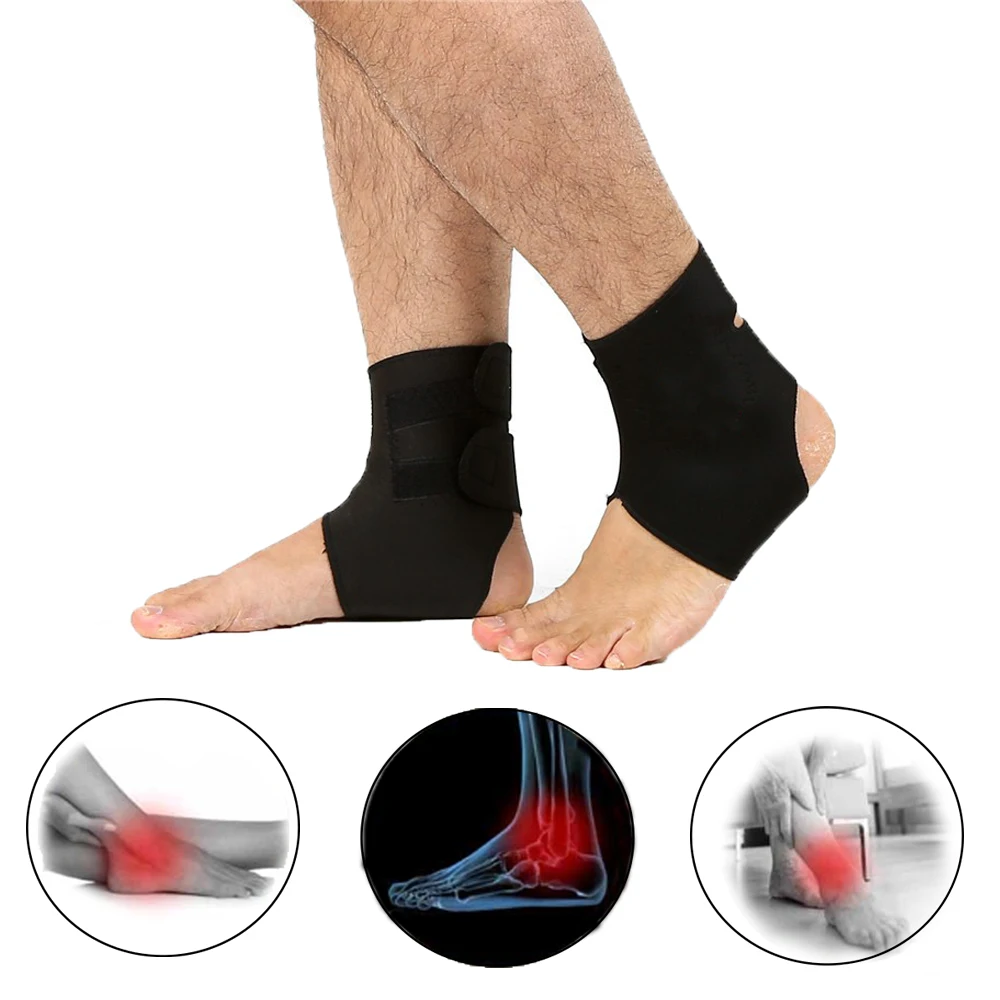 T terapia magnetica black heated foot massager support brace cintura riscaldante health thumb200