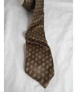 Vintage Green Brown Beige Abstract circles Necktie Tie - $220.95 MXN